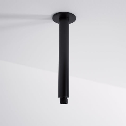 Ceiling Mount Shower Arm Matte Black 200mm