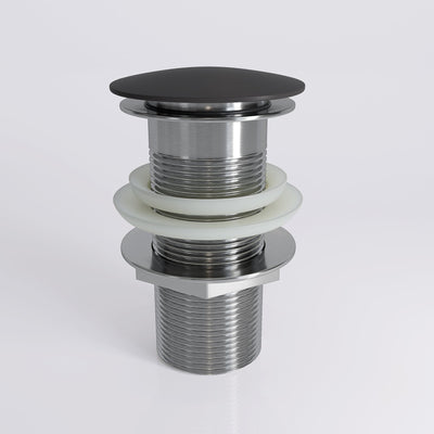 Charcoal Unslotted Click Clack Basin Waste