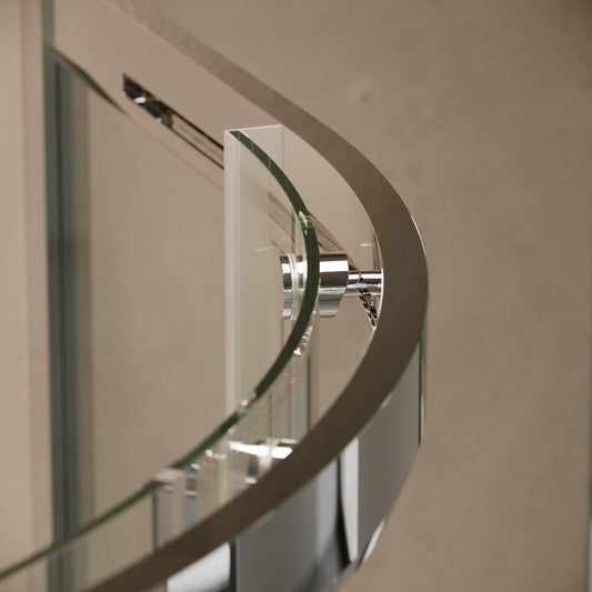 Cloud Quadrant Chrome Shower Enclosure Kit