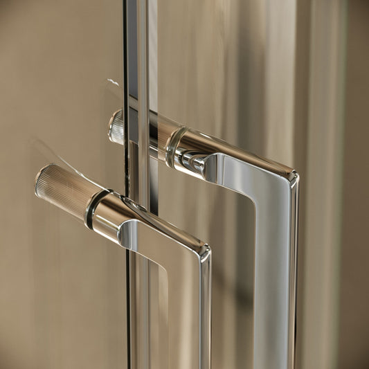 Cloud Quadrant Chrome Shower Enclosure Kit