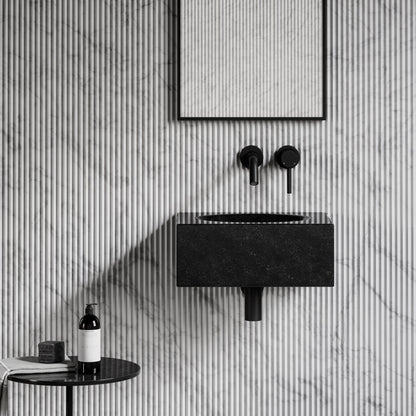 Coco Blue Limestone Marble Wall Hung Basin 400mm