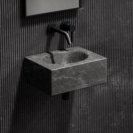 Coco Pietra Grey Marble Wall Hung Basin 400mm
