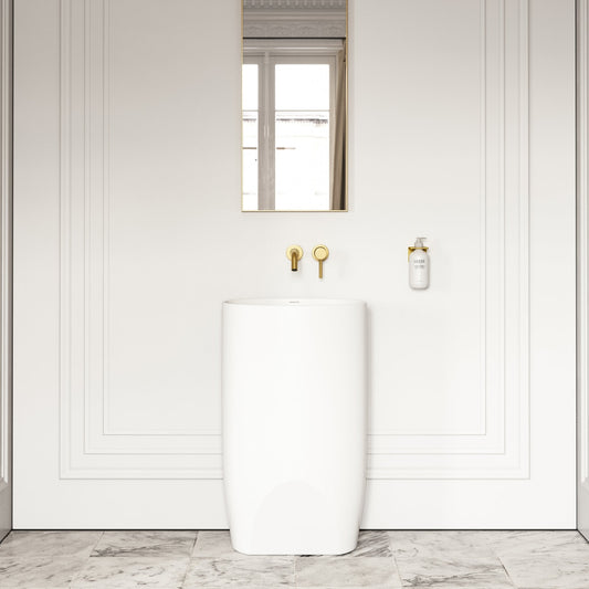 Cocoon Freestanding Stone Basin 530mm