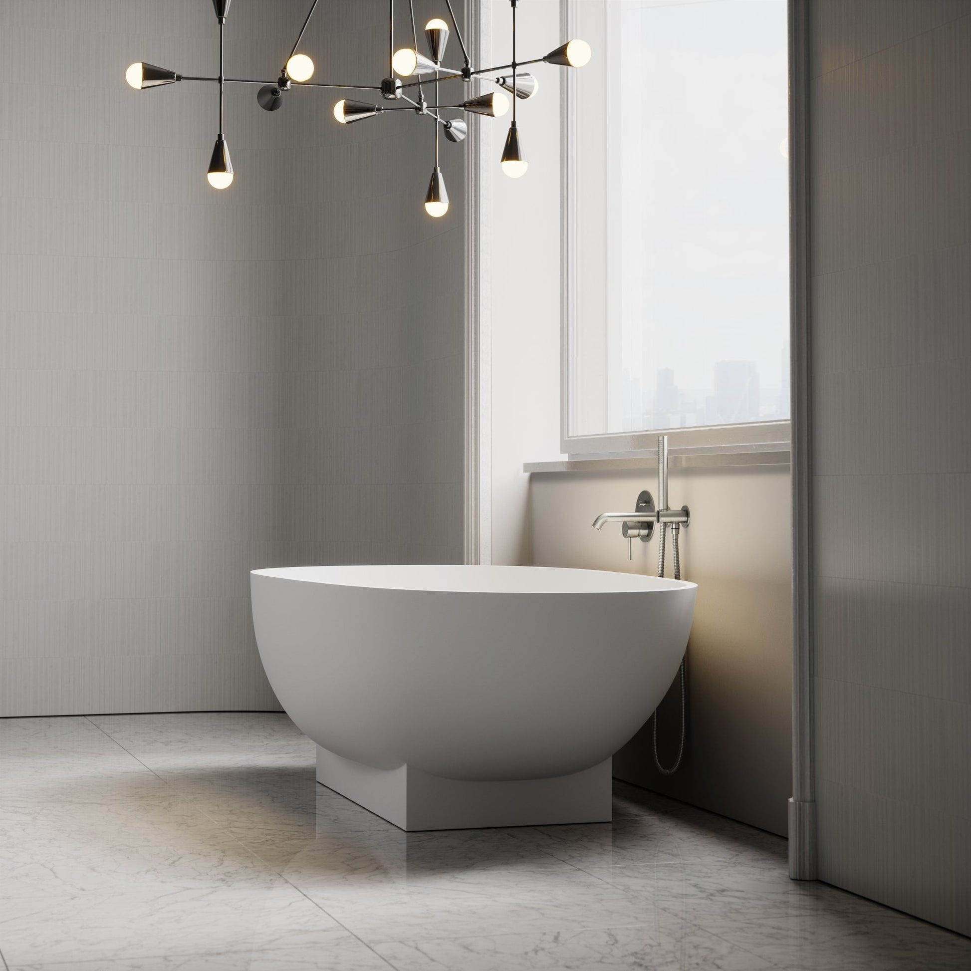 Cocoon Freestanding Stone Bath 1800mm