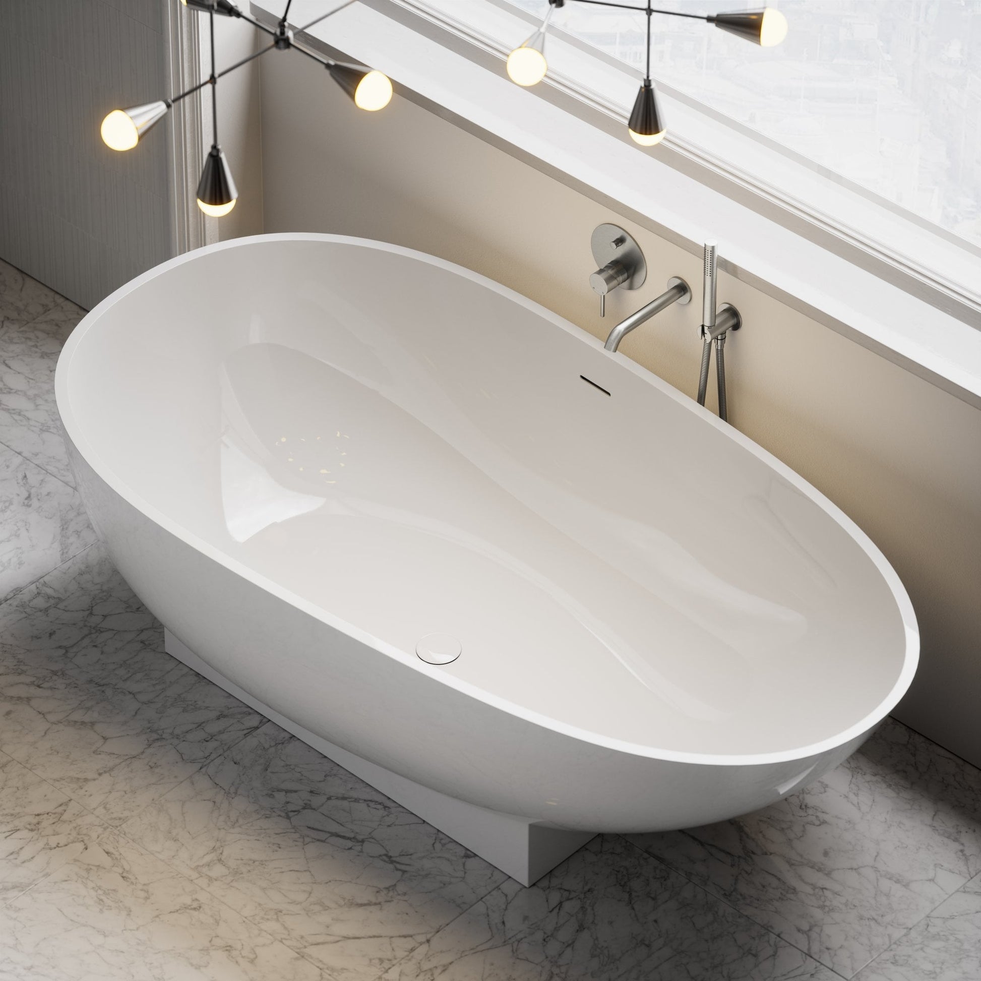 Cocoon Freestanding Stone Bath 1800mm