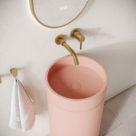 Colonna Blush Concrete Freestanding Basin 400mm