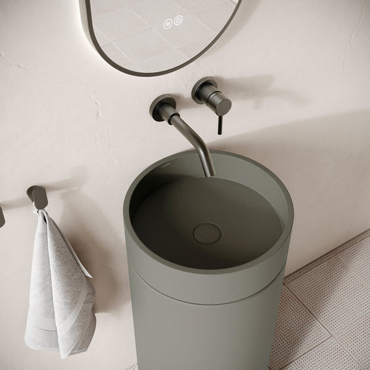 Colonna Oyster Concrete Freestanding Basin 400mm