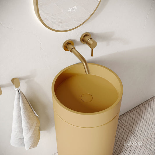 Colonna Saffron Concrete Freestanding Basin 400mm