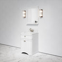 Connaught Carrara Marble Floorstanding Vanity Unit (Primed White) 600mm