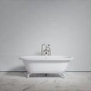 Connaught Matte White Freestanding Roll Top Cast Iron Bath 1675mm
