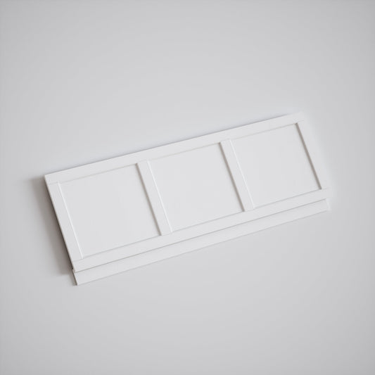 Connaught Primed White Wooden Adjustable Bath Front Panel 1500mm
