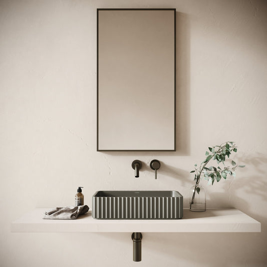 Costolato Oyster Concrete Countertop Basin 500mm
