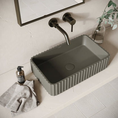 Costolato Oyster Concrete Countertop Basin 500mm