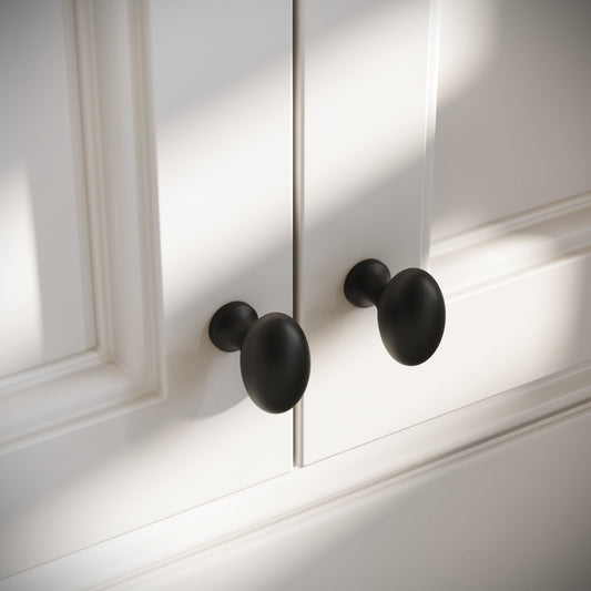 Cotswold Matte Black Cabinet Knob