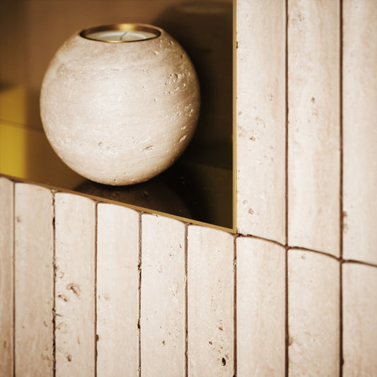 Cubox Frameless Brushed Gold Bathroom Shower Niche 300mm