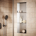 Cubox Frameless Brushed Stainless Bathroom Shower Niche 900mm