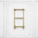 Curzon Wall Mounted 3-bar Traditional Heated Towel Warmer Radiator Brushed Gold