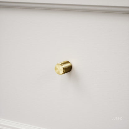 Dali Fluted Brushed Gold Furniture Knobs