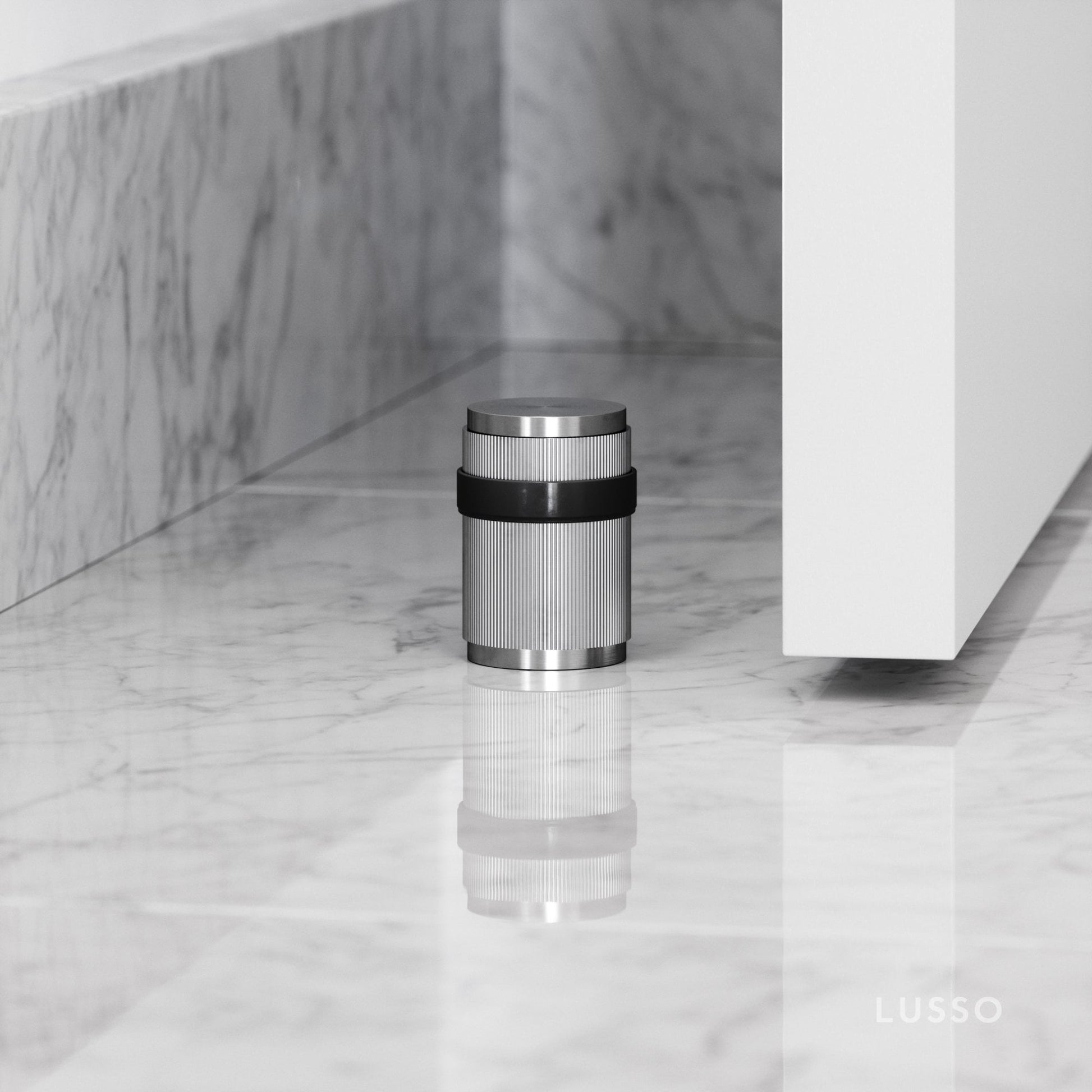 Dali Fluted Brushed Stainless Door Stop