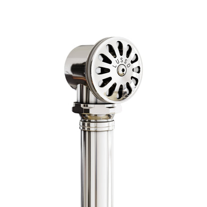 Deco Polished Nickel Low Profile Exposed Bath Overflow Waste Kit