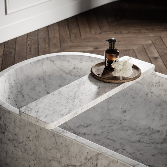 Designo Carrara Marble Freestanding Stone Bath 1780mm