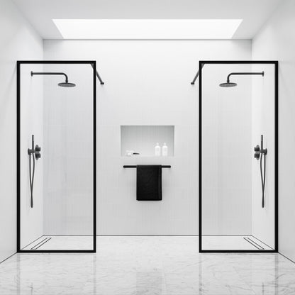Designo Matte Black Shower Screen (All sizes)
