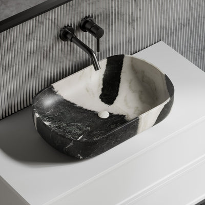 Designo Panda Marble Countertop Basin 550mm