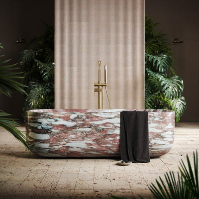 Designo Rosa Norwegian Marble Freestanding Bath 1780mm