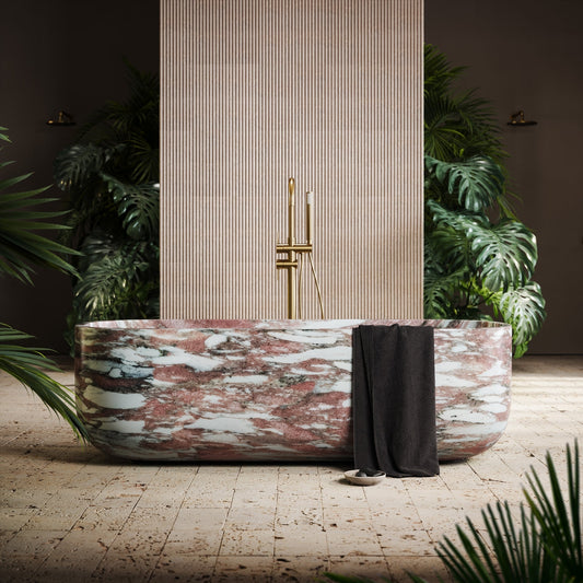 Designo Rosa Norwegian Marble Freestanding Bath 1780mm