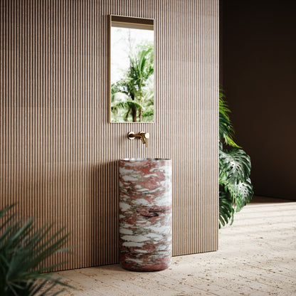 Designo Rosa Norwegian Marble Pedestal Basin 400mm