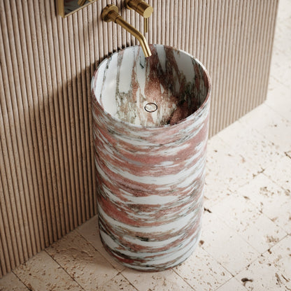 Designo Rosa Norwegian Marble Pedestal Basin 400mm