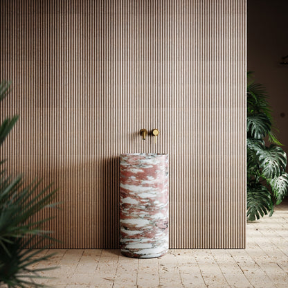 Designo Rosa Norwegian Marble Pedestal Basin 400mm