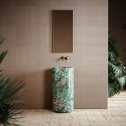 Designo Tiffany Marble Pedestal Basin 400mm