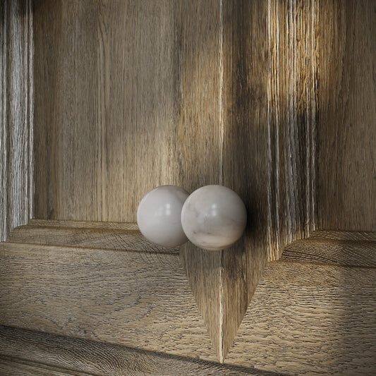 Dome Arabescato Cabinet Knob 30mm