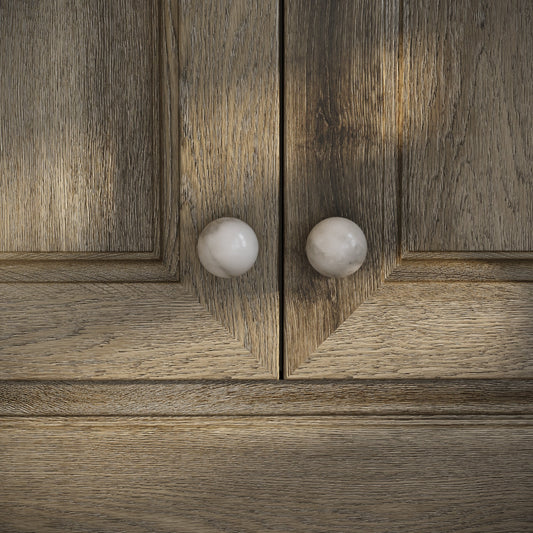 Dome Arabescato Cabinet Knob 30mm