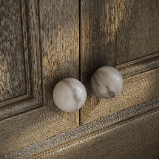 Dome Arabescato Cabinet Knob 40mm