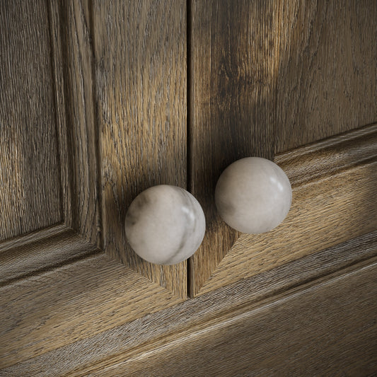 Dome Carrara Cabinet Knob 40mm
