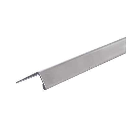 Dura Brushed Stainless Straight Edge Tile Trim (12mm x 2500mm)