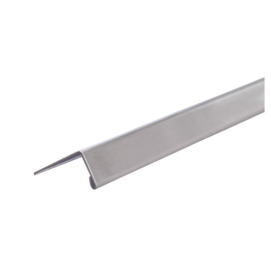 Dura Brushed Stainless Straight Edge Tile Trim (12mm x 2500mm)