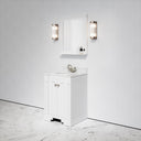 Eaton Carrara Marble Floorstanding Vanity Unit (Primed White) 600mm