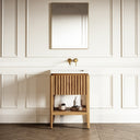 Eclat Natural Oak Wood Grain Vanity Unit 600mm