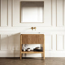 Eclat Natural Oak Wood Grain Vanity Unit 800mm