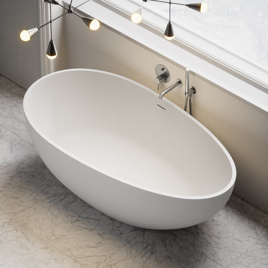 Egg Shell Freestanding Stone Bath 1700mm