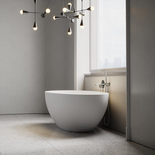 Egg Shell Freestanding Stone Bath 1700mm