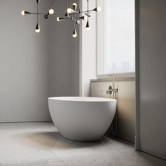 Egg Shell Freestanding Stone Bath 1700mm