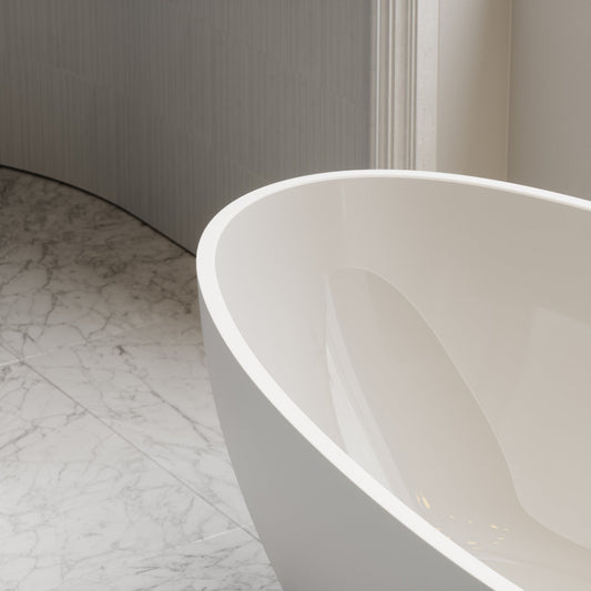 Egg Shell Freestanding Stone Bath 1700mm