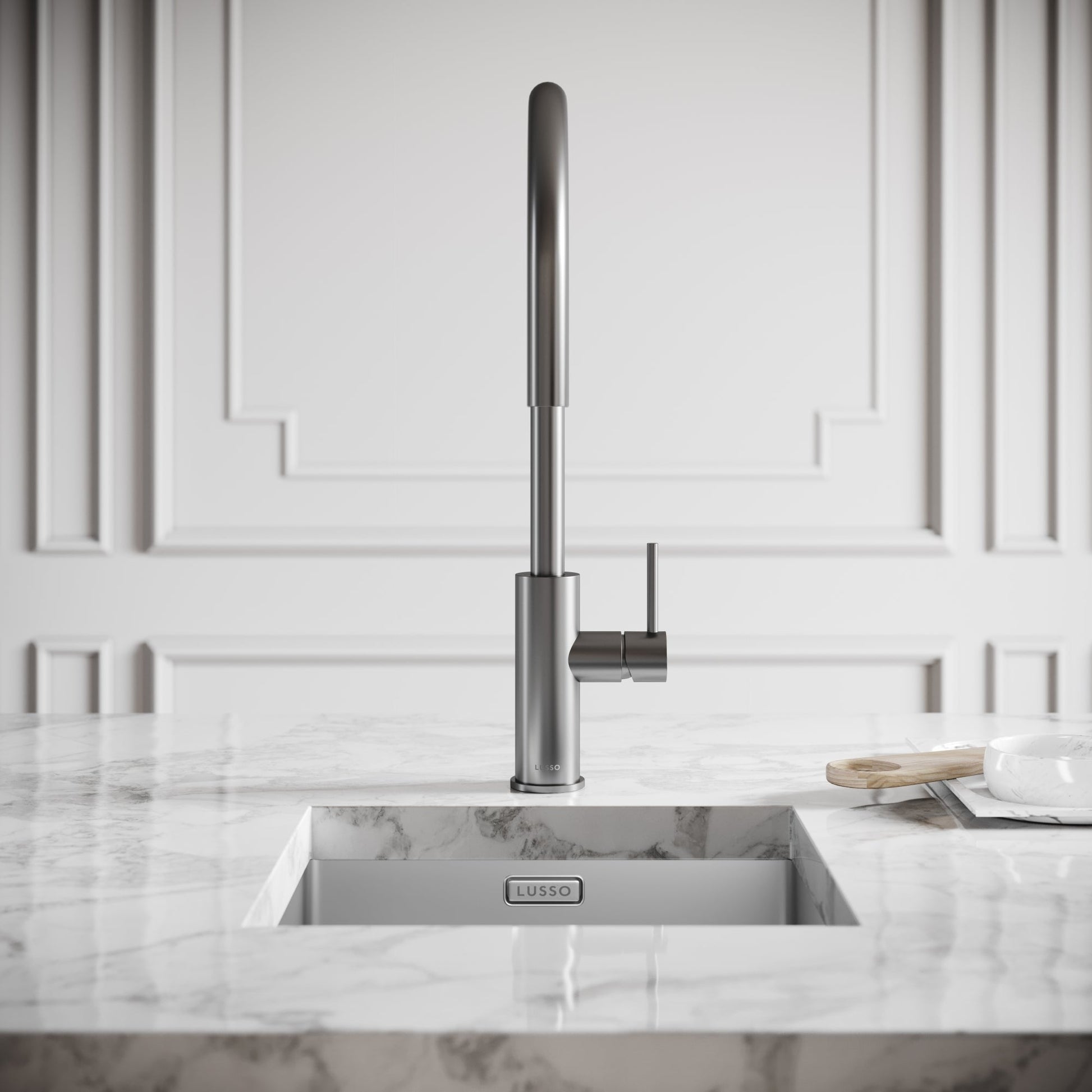 Elegance Pull Out Kitchen Mixer Tap Brushed Stainless