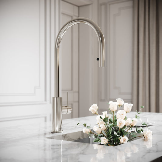 Elegance Pull Out Kitchen Mixer Tap Chrome