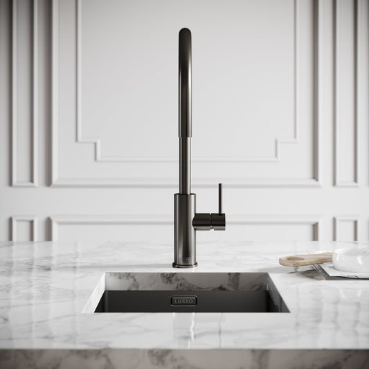 Elegance Pull Out Kitchen Mixer Tap Gunmetal
