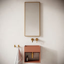 Esposa Terracotta Concrete Wall Hung Basin 400mm